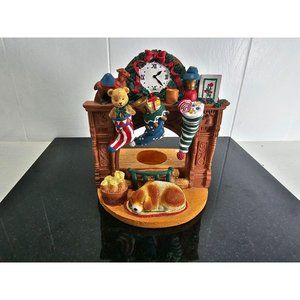 House of Lloyd Christmas Around the World By the Fire Resin Votive Candle Holder